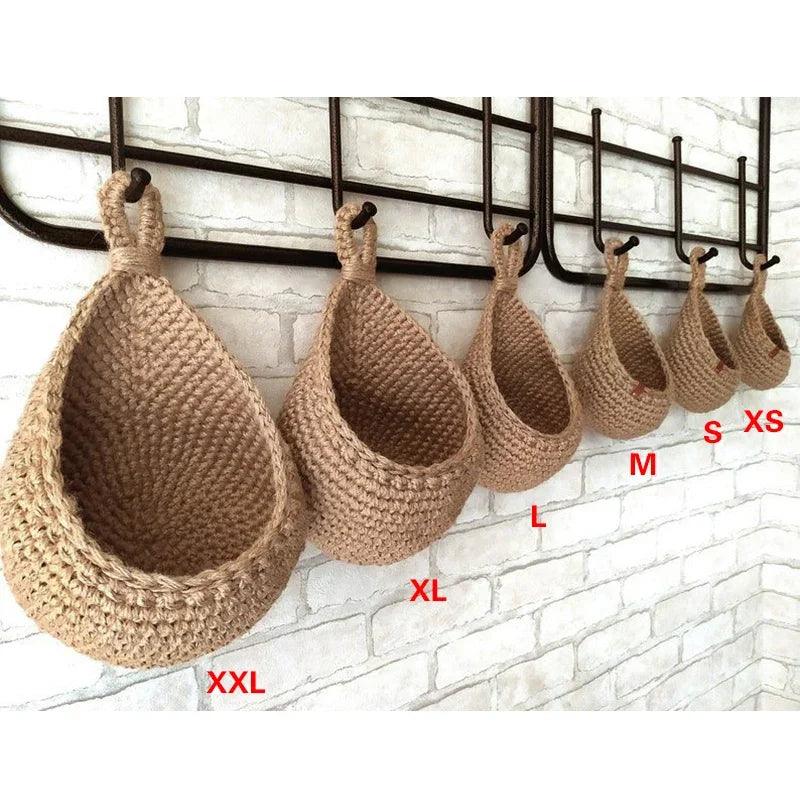 Rynx | Sustainable Bohemian Jute Rope Hanging Basket for Elegant Fruit Presentation