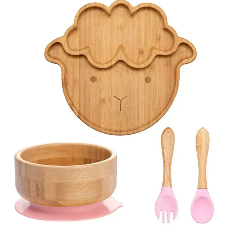Rynx | Kids Dish Set with Suction Cup Bottom - EcoFeast
