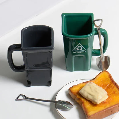 Rynx | Large Trash Can Ceramic Creative Mug