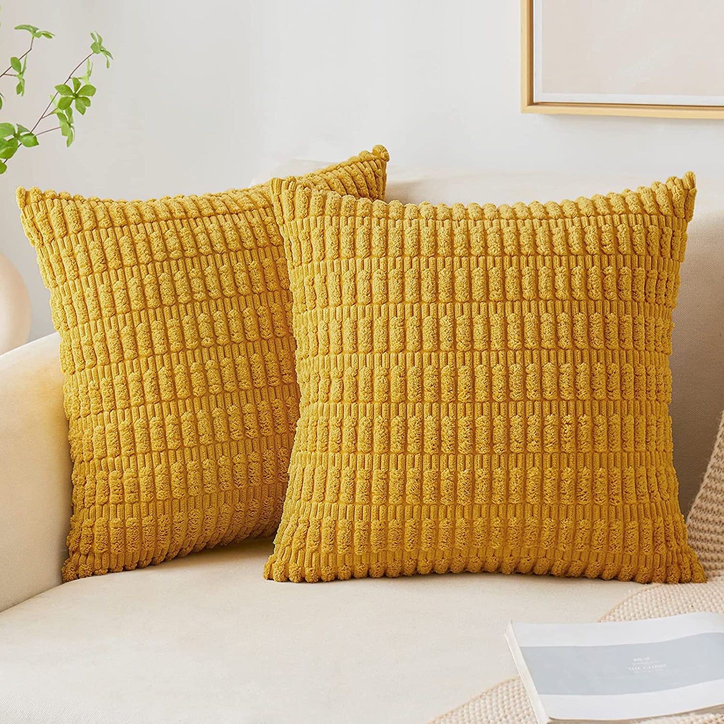 Rynx | CuddleCord Luxe Cord Cover | Cozy Fabric Cover | Decorative Sofa Cover | Easy Care & Stylish