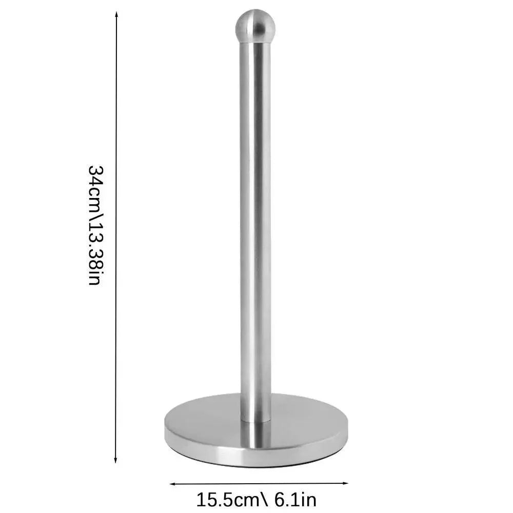 Rynx | Elegant kitchen roll holder made of stainless steel with dual mounting options