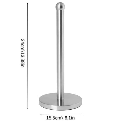 Rynx | Elegant kitchen roll holder made of stainless steel with dual mounting options