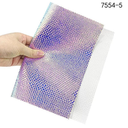 Rynx | Iridescent Python Scale Holographic PU Fabric - Unleash Your Creative Potential