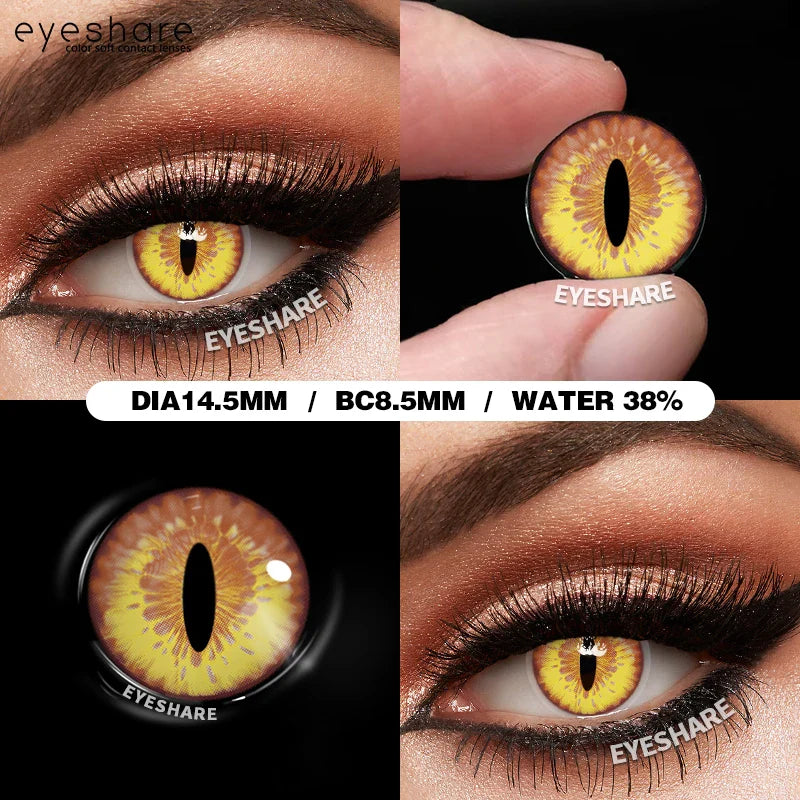 Rynx | 1 Pair Halloween Colored Contact Lenses for Cosplay White Contact Anime Colored Eye Lenses Annual Vampire Red Contact Lens