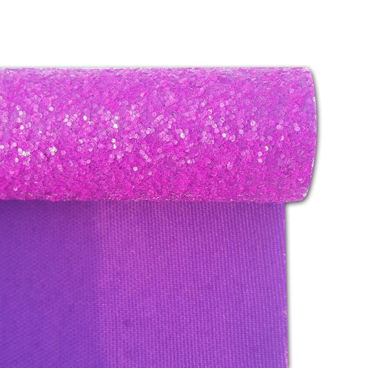 Rynx | Sparkling Purple Chunky Glitters Fabric Roll - Must-Have for Creative DIY Projects