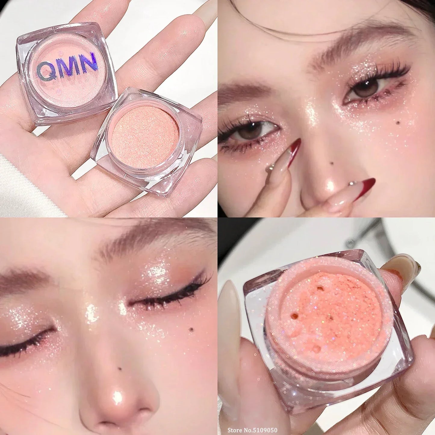 Rynx | Monochrome Diamond Eyeshadow Fairy Highlighter Powder Face Body Shimmer Contour Shade Illuminator for Women Glitter Makeup