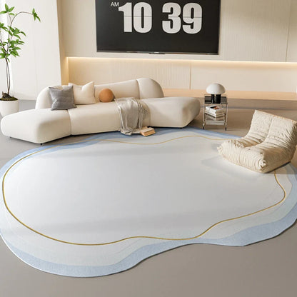 Rynx | Sara Luxe Irregular Pink Fluffy Rug – Soft and stylish for bedroom and living room