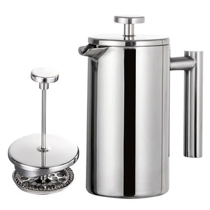 Rynx | 350ml/800ml/1000ml French Press Coffee Maker - Stainless Steel Double-Walled Insulated Coffee Pot