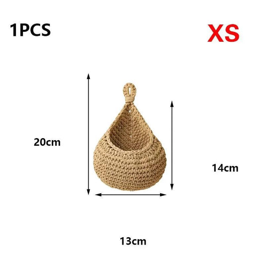 Rynx | Sustainable Bohemian Jute Rope Hanging Basket for Elegant Fruit Presentation
