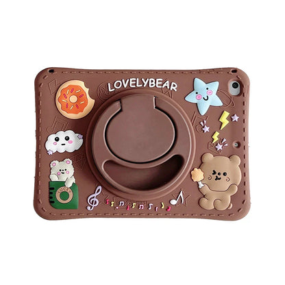 RYNX | Cartoon Gummy Ipad Kids Case With Stand – Shockproof, Drop-Resistant, Dustproof, Soft & Hard Shell For Ipad 10Th Gen, 9Th Gen, 8Th Gen, 7Th Gen, Mini, Air & Pro