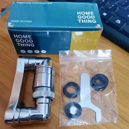 Rynx | 360 Twist: Metal Faucet Sprayer Head with Universal Rotation and Adaptor for Kitchen Tap Upgrade