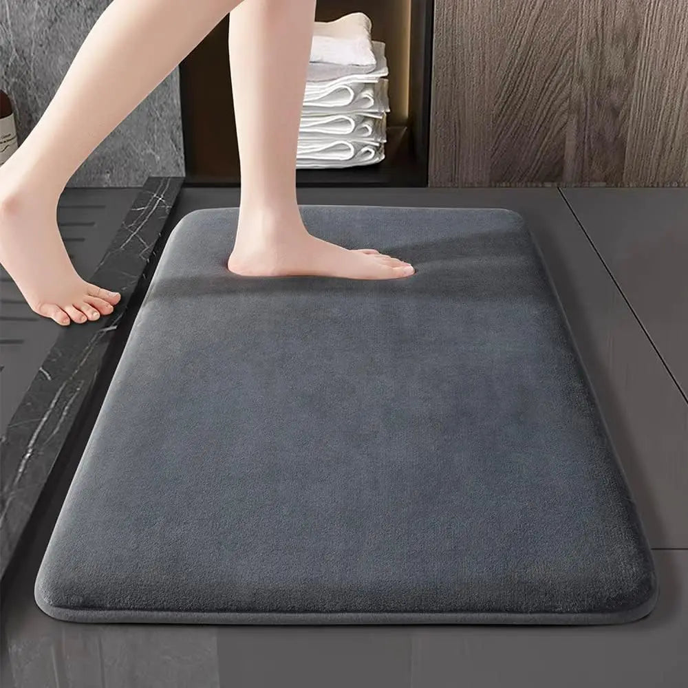 Rynx | Absorbent Non-Slip Floor Mat – Coral Velvet Bath and Bathroom Door Mat | Anti-Slip Home Decoration