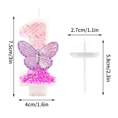 Rynx | Crown Number Candles for Birthdays – Digital 0-9 Cake Decoration with Ocean Starfish and Seashells Cake Topper for Anniversary and Special Days