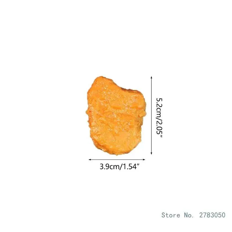 Rynx | Set of 6 Realistic Artificial Fried Chicken Nuggets for Food Styling and Photography