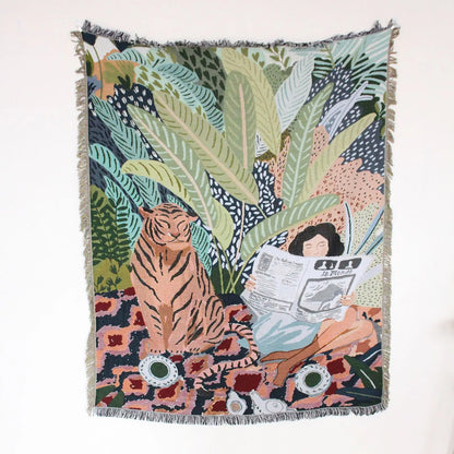 Rynx | Floral Garden Throw Blanket