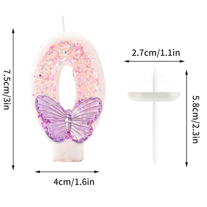 Rynx | Crown Number Candles for Birthdays – Digital 0-9 Cake Decoration with Ocean Starfish and Seashells Cake Topper for Anniversary and Special Days