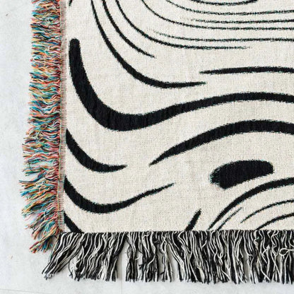 Rynx | abstract waves throw blanket