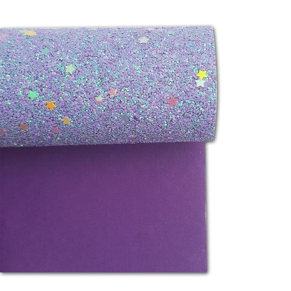 Rynx | Sparkling Purple Chunky Glitters Fabric Roll - Must-Have for Creative DIY Projects