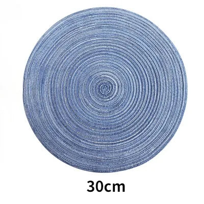 RYNX | 6-piece set anti-slip round placemats