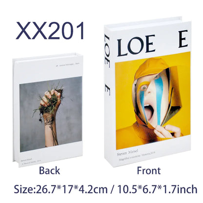Rynx | Luxury Fake Books for Decor - Elegant Living Room Coffee Table Ornaments and Remote Control Storage Box