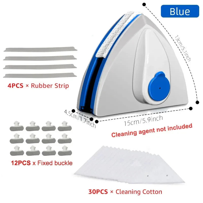 Rynx | Magnetic Double-Side Window Cleaner Brush - Automatic Water Discharge Wiper for Effortless Glass Window Cleaning