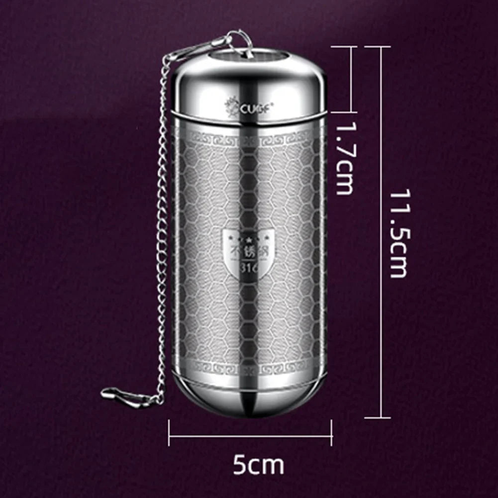 Rynx | Stainless Steel Tea Infuser & Spice Strainer - Locking Mesh Ball Filter for Tea & Seasoning