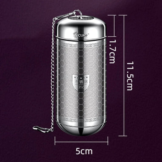 Rynx | Stainless Steel Tea Infuser & Spice Strainer - Locking Mesh Ball Filter for Tea & Seasoning