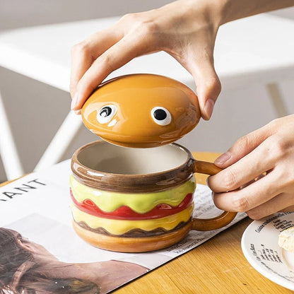 Rynx | Yummy Hamburger-Shaped Ceramic Hamburger Mug