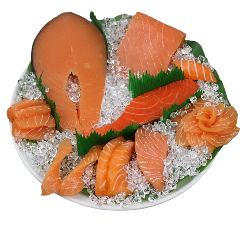 Rynx | Life-Size Sushi Replica Collection - Salmon and Tuna Models for Home Decoration and Photography