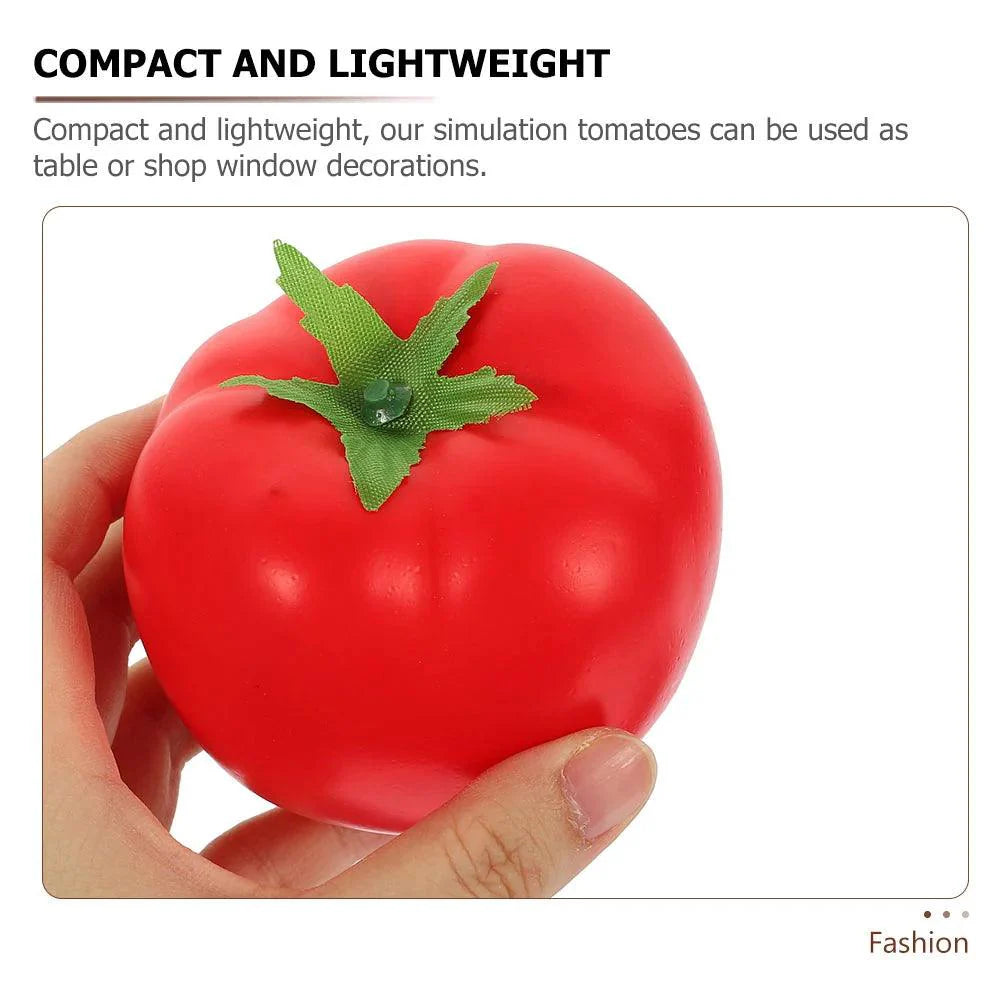 Rynx | Life-like 6-Piece Faux Tomato Collection - Realistic Decorative Props for Home and Retail Spaces
