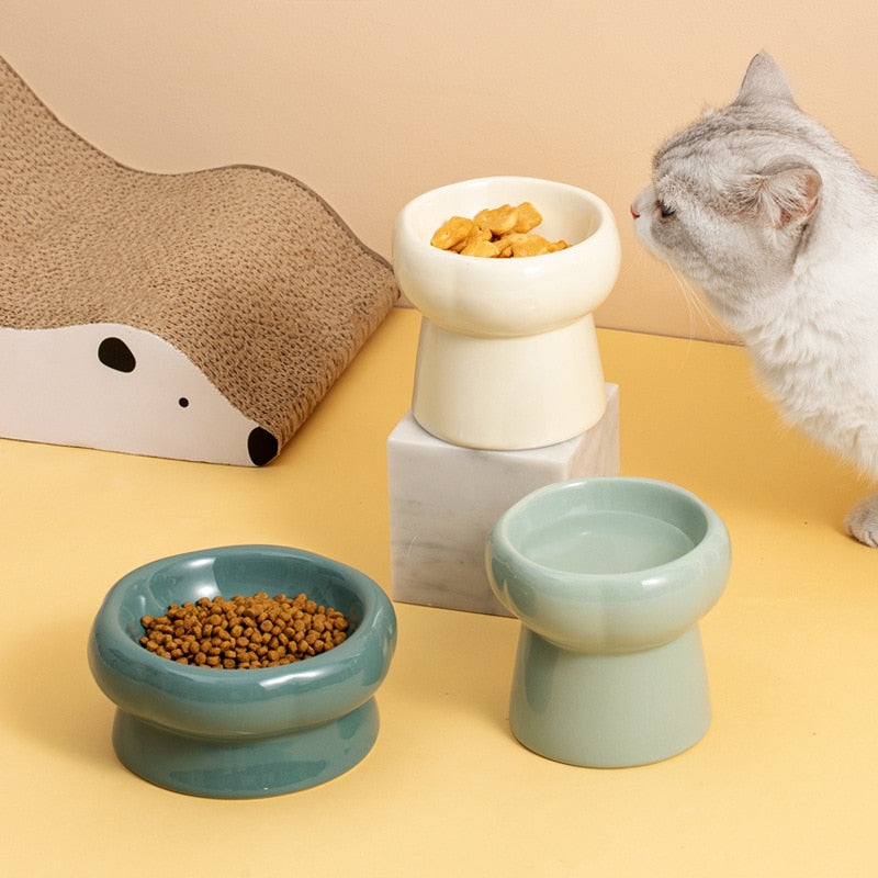 Rynx | Luna Ceramic Elevated Cat Bowls
