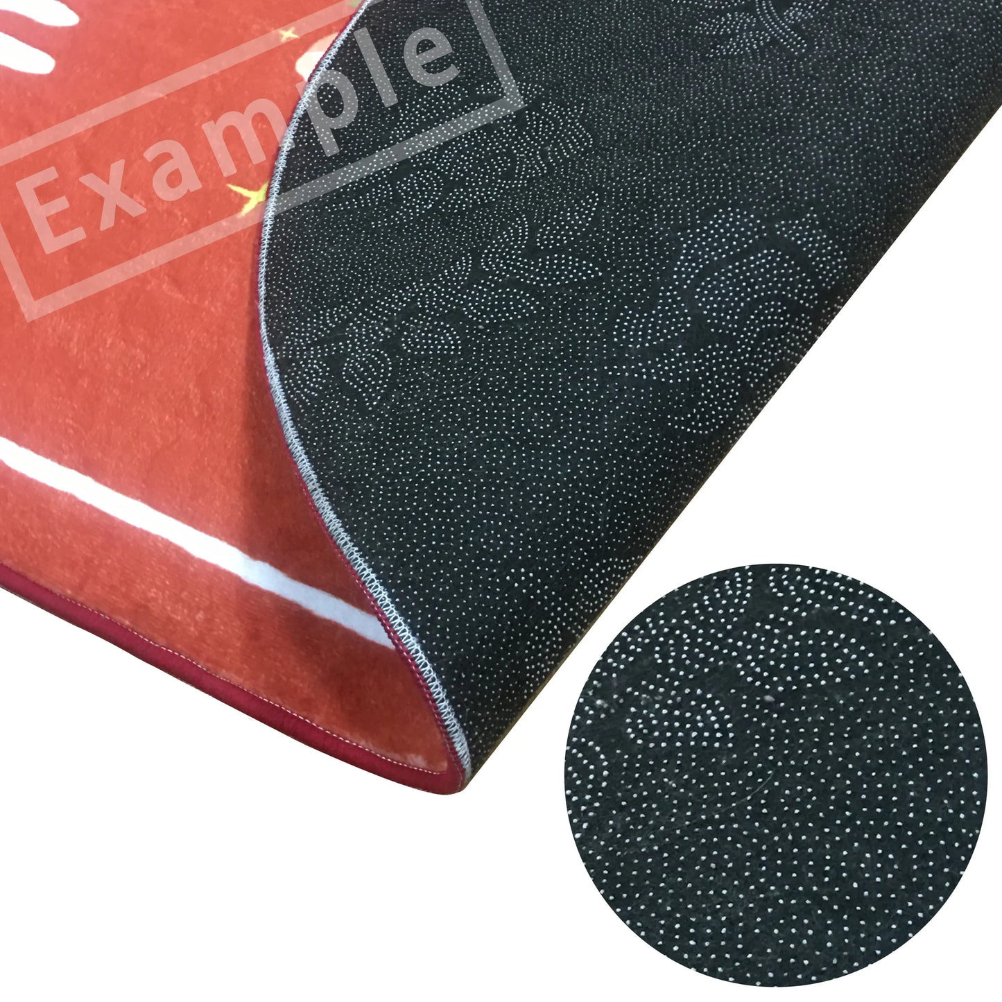 Rynx | 3D Text Rug Cartoon Area Rug Living Room Bedroom Non-Slip Decorative Soft Flannel Home Nightstand Rug Gift