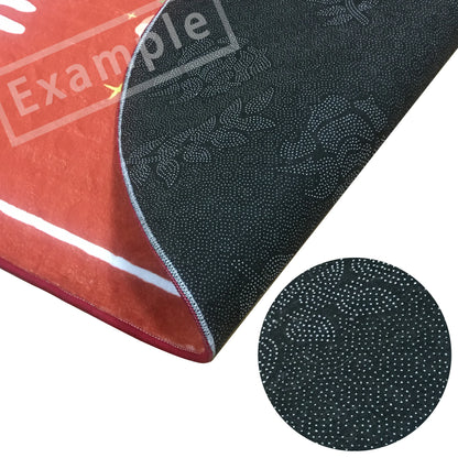 Rynx | 3D Text Rug Cartoon Area Rug Living Room Bedroom Non-Slip Decorative Soft Flannel Home Nightstand Rug Gift