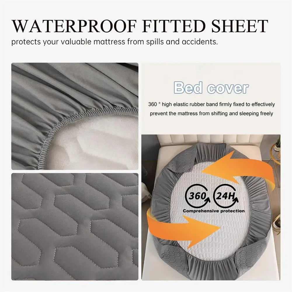Rynx | Waterproof Ultra-Soft Fitted Latex Mattress Pad Cover