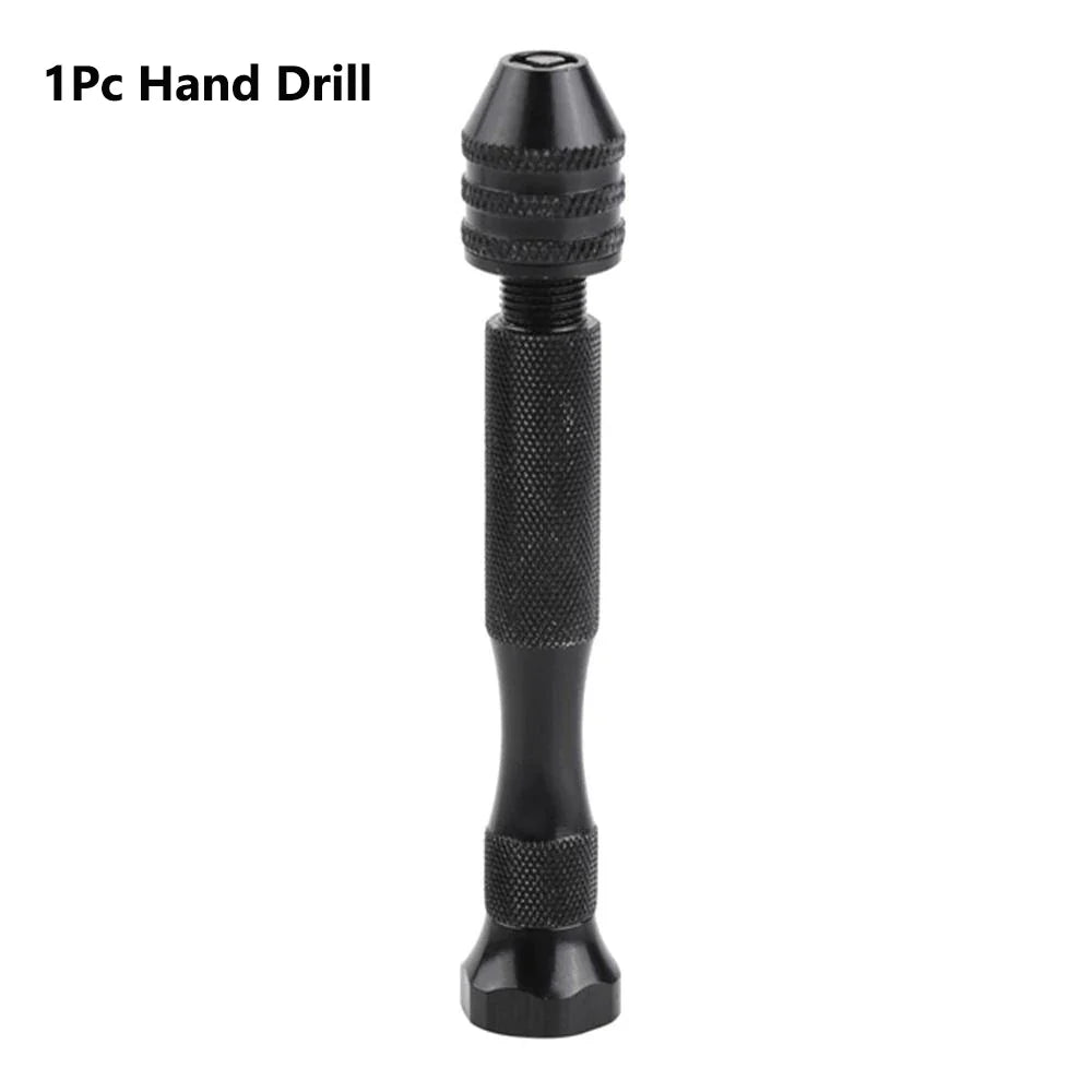 Rynx | Adjustable Manual Hand Drill With Keyless Chuck | Mini Micro Aluminum Hand Drill | HSS Steel Twist Drill Bit | Resin Mold Tools