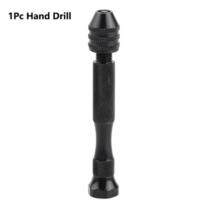 Rynx | Adjustable Manual Hand Drill With Keyless Chuck | Mini Micro Aluminum Hand Drill | HSS Steel Twist Drill Bit | Resin Mold Tools
