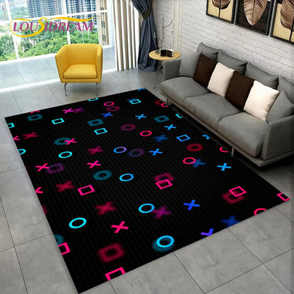 Rynx | Alex 3D Gamer Playmat Carpet - Large Non-Slip Carpet for Kids & Living Room