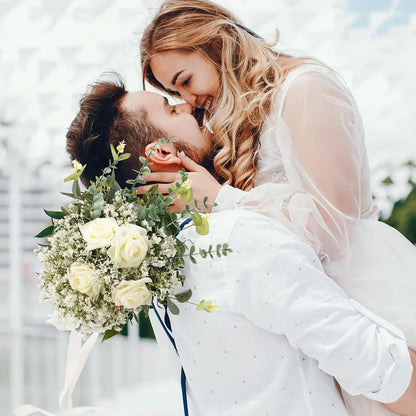 Rynx | 10/15pcs Artificial Baby's Breath Flowers – Fake Gypsophila for Wedding, Party and Home Decor | DIY Floral Bouquets