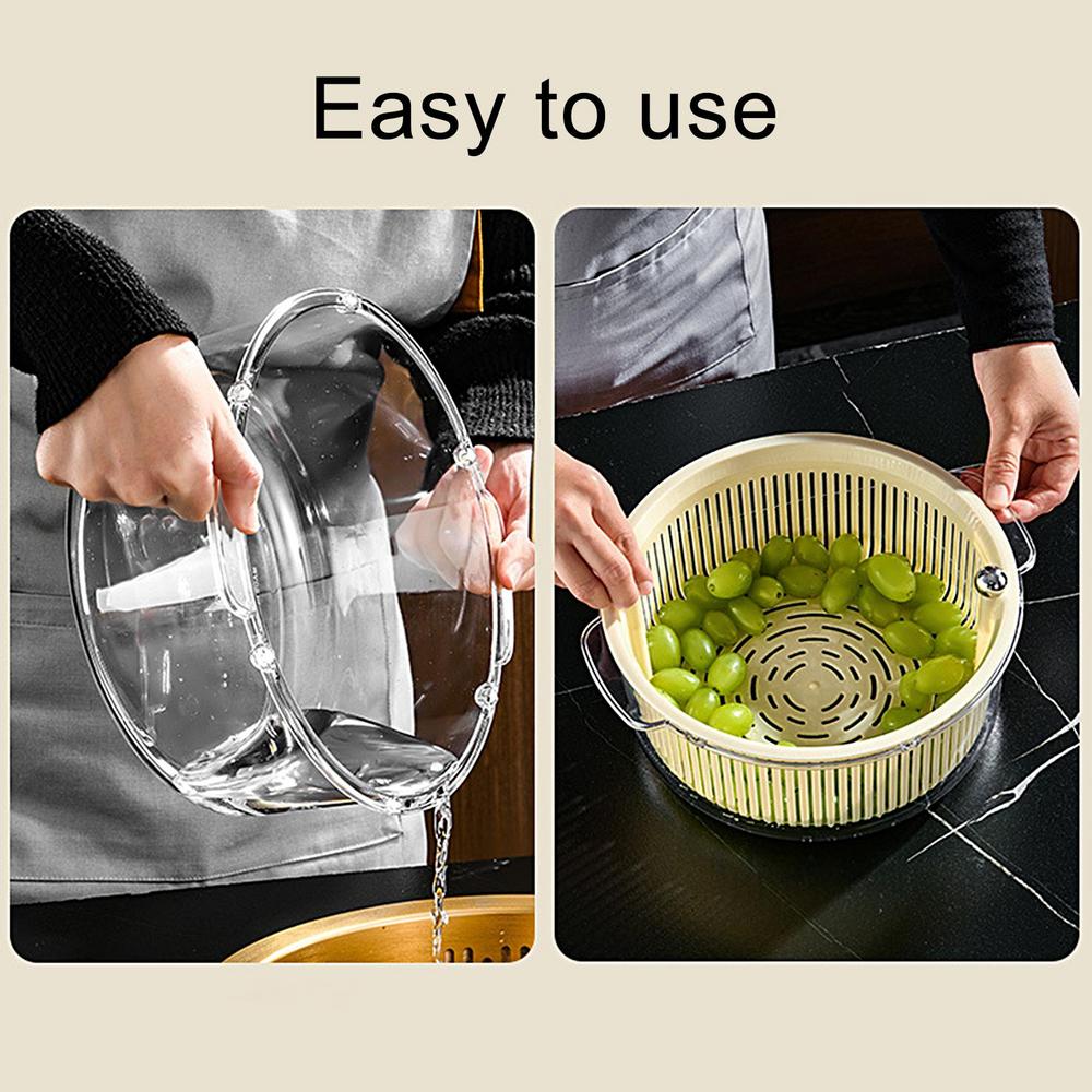 Rynx | Manual Spin Vegetable Drainer Basket