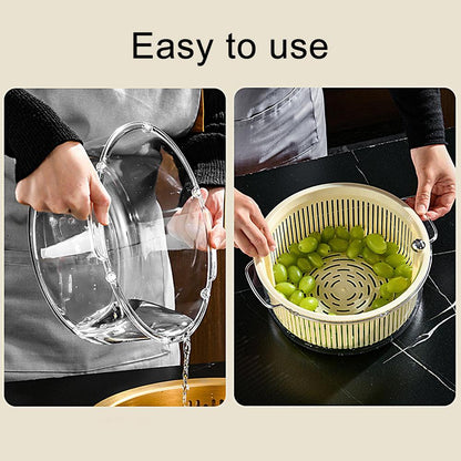 Rynx | Manual Spin Vegetable Drainer Basket