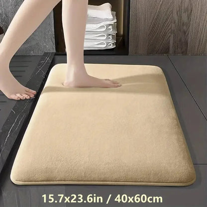 Rynx | Absorbent Non-Slip Floor Mat – Coral Velvet Bath and Bathroom Door Mat | Anti-Slip Home Decoration