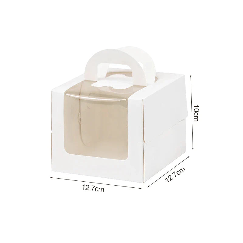 Rynx Large Cake Packaging Box Portable Muffin Cupcake Container Wedding Birthday Party Supplies Baby Shower Cookie Gift Paper Boxes