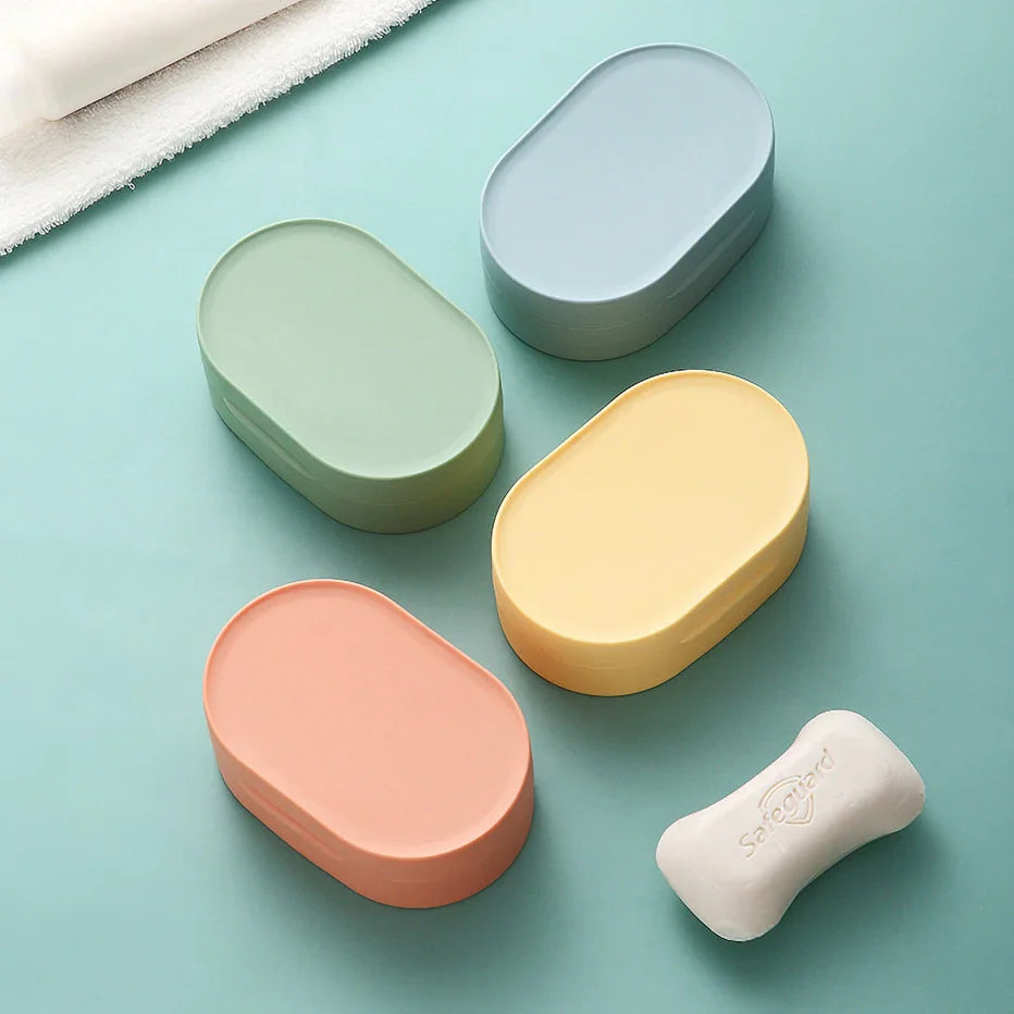 Rynx | On-the-Go Suds: Round Travel Soap Holder with Waterproof Seal - Bathroom Bliss in a Box!