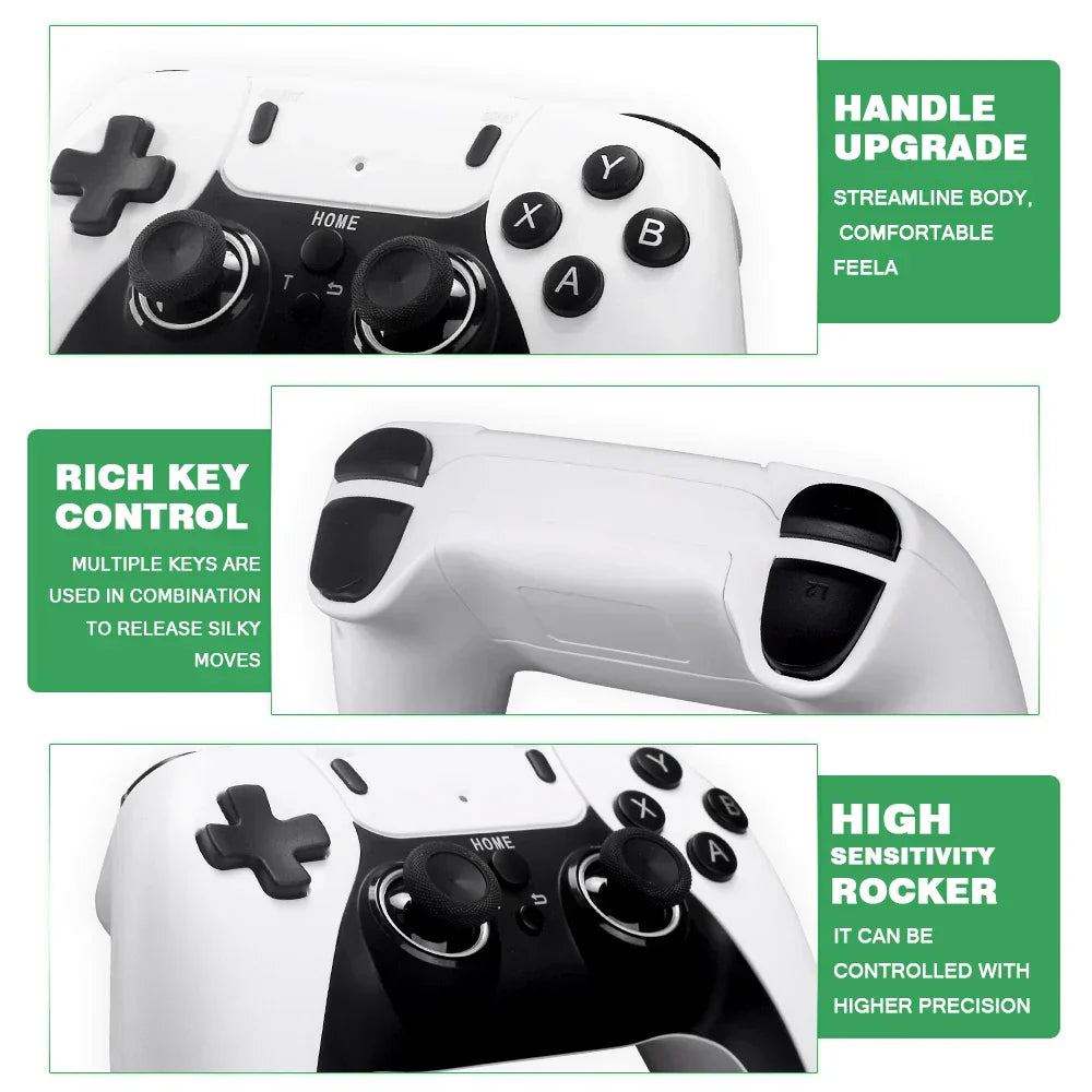 RYNX | Game Stick 4K Pro + 2 Ps5 Controllers