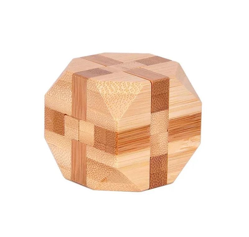 Rynx | Bamboo Kong Ming Lock Puzzle - Creative 3D Logic Challenge for Kids
