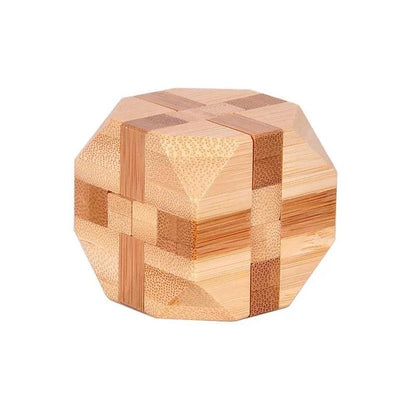 Rynx | Bamboo Kong Ming Lock Puzzle - Creative 3D Logic Challenge for Kids
