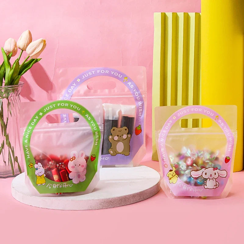 Rynx | LBSISI Life 50pcs Laser Cookie Baking Biscuit Bread Zipper Handle Bags - Ideal for Candy, Snack, Chocolate, and Gift Packing
