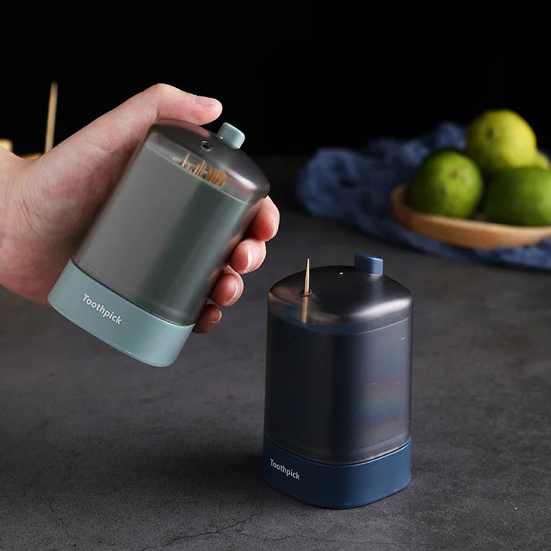 Rynx | Automatic Pop-Up Toothpick Dispenser - Portable Toothpick Holder Container for Kitchen, Restaurant, and Home Table Storage