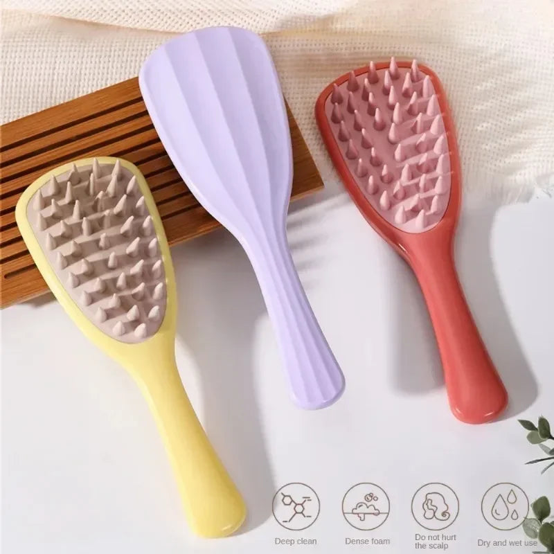 Rynx | Sale Silicone Scalp Massage Comb Shampoo Brush Hair Washing Brush Head Massager Bath Brush Body Scrubber Hair Accessories