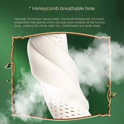 Rynx | TAIHI Thailand Latex Pillow - Orthopedic Neck Pain Relief, Vertebrae Health Care Massage Pillow for Sleeping